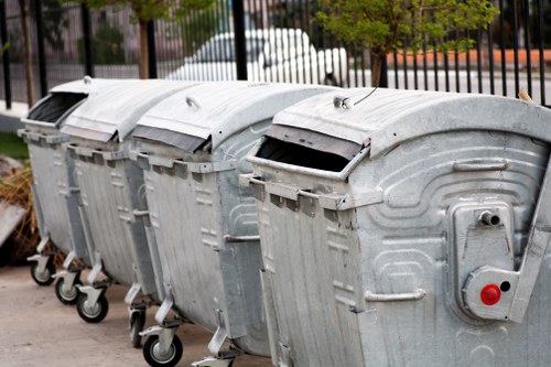 Composted green waste being used in a local community garden